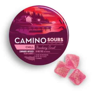 Camino Sours Strawberry Sunset Chill Gummies