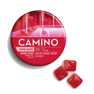 Camino Wild Cherry CBG Exhilarate Gummies